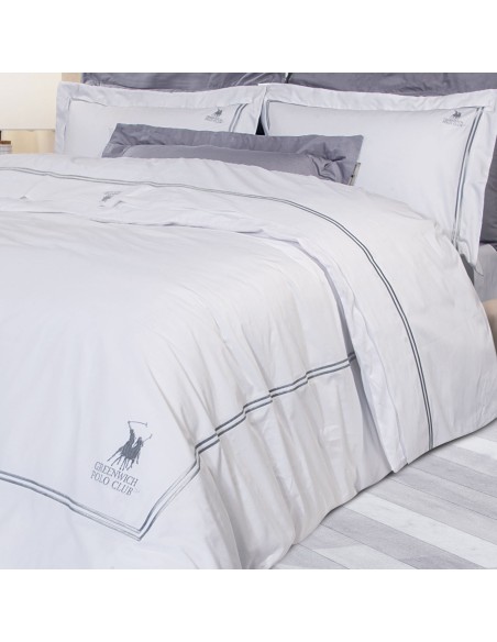 GREENWICH POLO CLUB ΠΑΠΛΩΜΑΤΟΘΗΚΗ ΣΕΤ ΥΠΕΡΔΙΠΛH 2127 ΛΕΥΚΟ