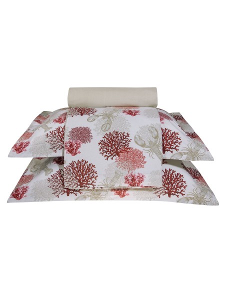 GREENWICH POLO CLUB ΣΕΤ ΣΕΝΤΟΝΙΑ ΜΟΝΑ 2120 ΚΟΚΚΙΝΟ, ΚΡΕΜ