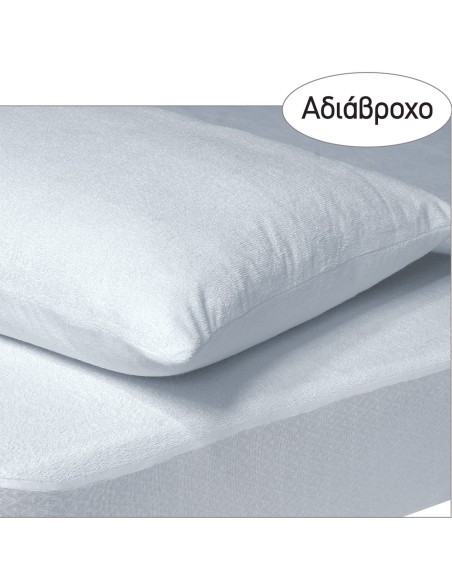 DAS HOME 1089 ΕΠΙΣΤΡΩΜΑ 160Χ200+35 ΑΔΙΑΒΡΟΧΟ WHITE