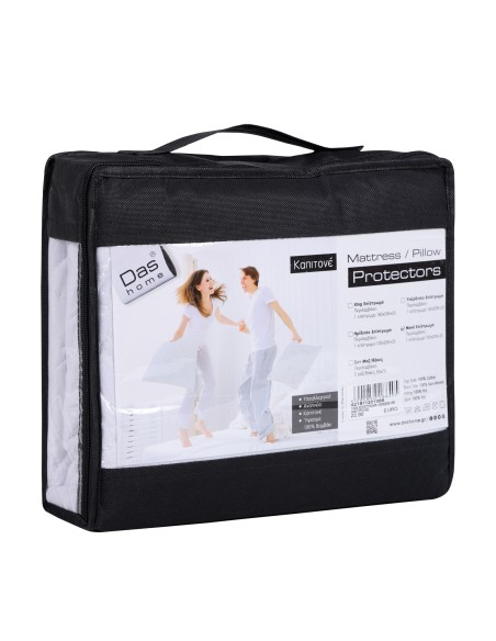 DAS HOME 1088 ΕΠΙΣΤΡΩΜΑ 100Χ200+35 ΚΑΠΙΤΟΝΕ WHITE