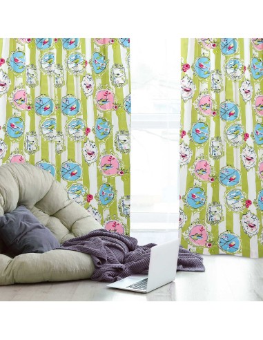 DAS HOME 2059 ΚΟΥΡΤΙΝΑ 140Χ280 ΜΕ ΤΡΟΥΚΣ...