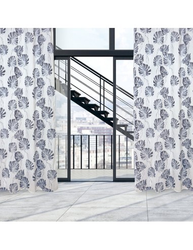 DAS HOME 2177 ΚΟΥΡΤΙΝΑ 140Χ260 ΜΕ ΤΡΟΥΚΣ ΓΚΡΙ,...