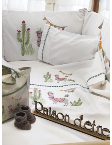 Σετ Σεντόνια Λίκνου Hello Lama - Pink