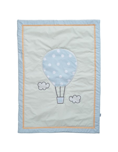 DAS BABY ΚΟΥΒΕΡΛΙ FUN 4880 ΓΑΛΑΖΙΟ, ΚΙΤΡΙΝΟ, ΜΕΝΤΑ