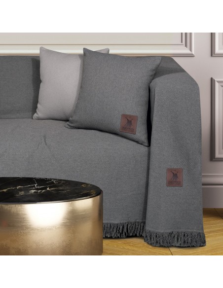 GREENWICH POLO CLUB ΡΙΧΤΑΡΙ 180Χ250 3914 ΓΚΡΙ ΣΚΟΥΡΟ