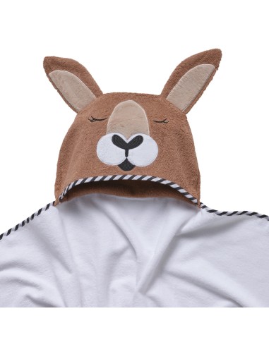 DAS BABY ΚΑΠΑ SMILE EMBROIDERY 4894 ΚΑΦΕ, ΛΕΥΚΟ