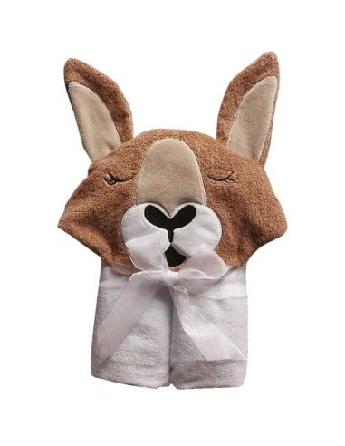 DAS BABY ΚΑΠΑ SMILE EMBROIDERY 4894 ΚΑΦΕ, ΛΕΥΚΟ