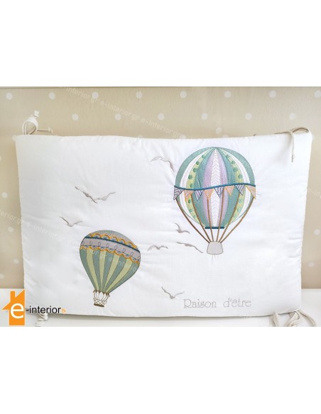 Πάντα Κούνιας 45x210 Hot Air Balloon - Green