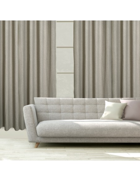 DAS HOME ΚΟΥΡΤΙΝΑ ΜΕ ΚΡΙΚΟΥΣ 140Χ270 2260 ΣΠΑΓΓΙ ΣΚΟΥΡΟ