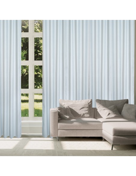 DAS HOME ΚΟΥΡΤΙΝΑ ΜΕ ΚΡΙΚΟΥΣ 140Χ270 2255 ΓΚΡΙ