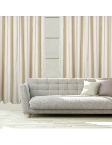 DAS HOME ΚΟΥΡΤΙΝΑ ΜΕ ΚΡΙΚΟΥΣ 140Χ270 2257 ΜΠΕΖ