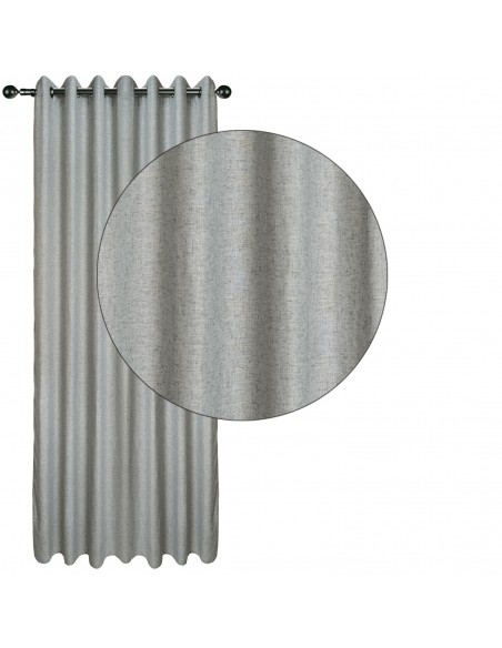 DAS HOME ΚΟΥΡΤΙΝΑ ΜΕ ΚΡΙΚΟΥΣ 140Χ270 2252 ΓΚΡΙ