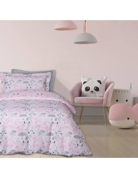 DAS KIDS ΣΕΤ ΠΑΠΛΩΜΑΤΟΘΗΚΗ ΜΟΝΗ 4878 ΓΚΡΙ, ΛΕΥΚΟ, ΡΟΖ