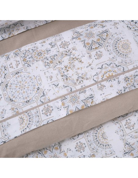 DAS HOME ΚΟΥΒΕΡΛΙ ΜΟΝΟ HAPPY 9624 ΓΚΡΙ, ΛΕΥΚΟ, ΣΠΑΓΓΙ