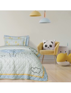 DAS KIDS ΚΟΥΒΕΡΛΙ ΜΟΝΟ 4880 ΓΑΛΑΖΙΟ, ΚΙΤΡΙΝΟ, ΜΕΝΤΑ