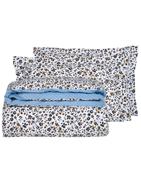 DAS HOME ΚΟΥΒΕΡΛΙ ΜΟΝΟ HAPPY 9622 ΕΚΡΟΥ, ΜΑΥΡΟ, ΜΠΛΕ