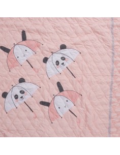 DAS KIDS ΚΟΥΒΕΡΛΙ ΜΟΝΟ 4878 ΓΚΡΙ, ΛΕΥΚΟ, ΡΟΖ 2