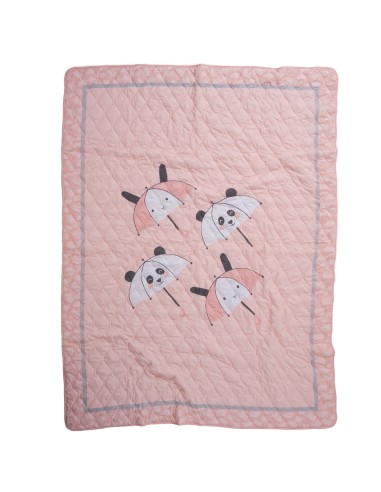 DAS KIDS ΚΟΥΒΕΡΛΙ ΜΟΝΟ 4878 ΓΚΡΙ, ΛΕΥΚΟ, ΡΟΖ