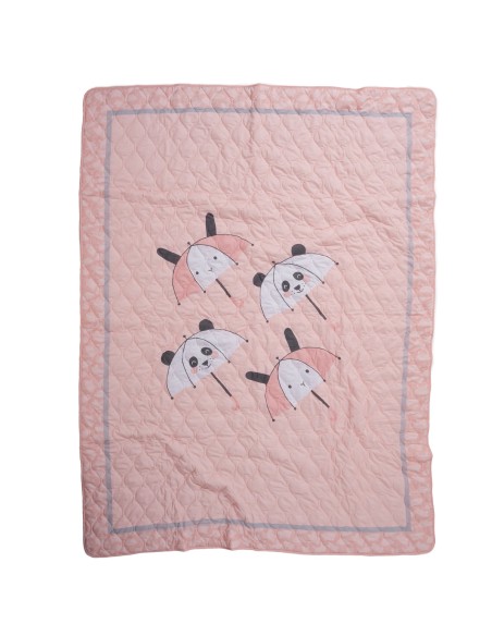 DAS KIDS ΚΟΥΒΕΡΛΙ ΜΟΝΟ 4878 ΓΚΡΙ, ΛΕΥΚΟ, ΡΟΖ