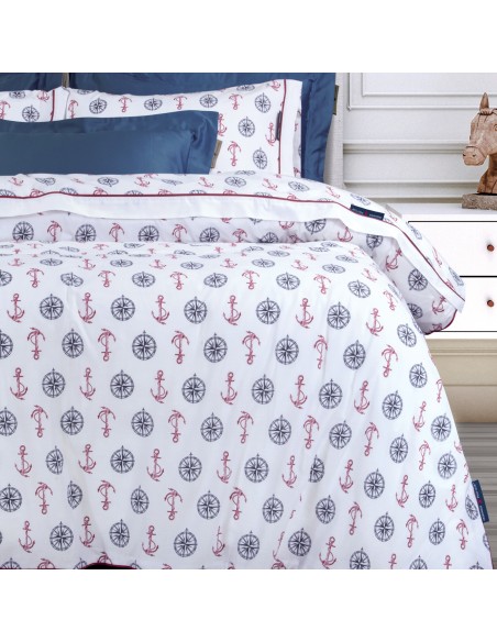 GREENWICH POLO CLUB ΣΕΤ ΣΕΝΤΟΝΙΑ ΥΠΕΡΔΙΠΛΑ 2182 ΚΟΚΚΙΝΟ, ΛΕΥΚΟ, ΜΠΛΕ