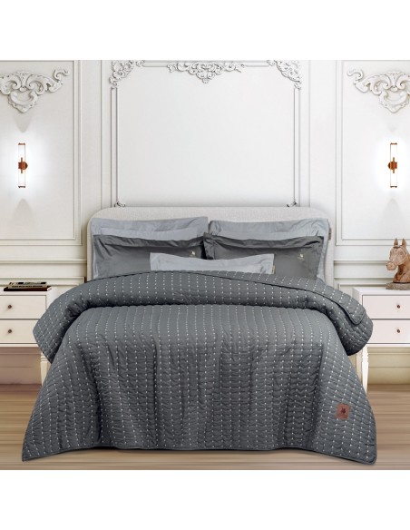 GREENWICH POLO CLUB ΚΟΥΒΕΡΛΙ KING 3465 ΓΚΡΙ ΣΚΟΥΡΟ