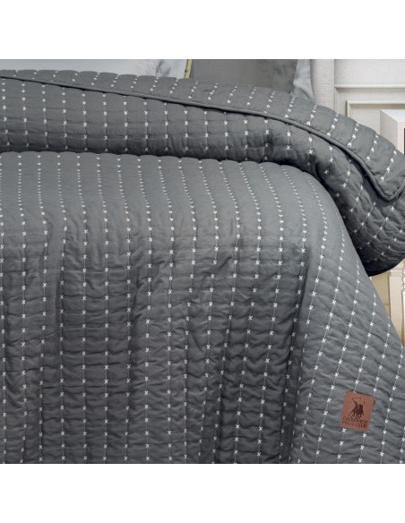 GREENWICH POLO CLUB ΚΟΥΒΕΡΛΙ KING 3465 ΓΚΡΙ ΣΚΟΥΡΟ