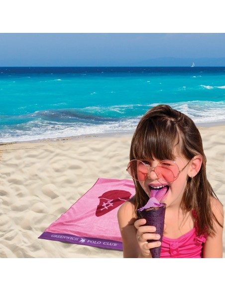 GREENWICH POLO CLUB ΠΕΤΣΕΤΑ ΘΑΛΑΣΣΗΣ 70Χ140 3900 ΚΟΚΚΙΝΟ, ΜΩΒ, ΡΟΖ