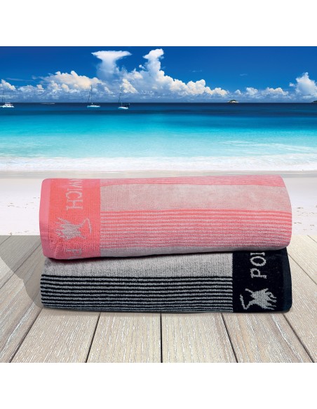 GREENWICH POLO CLUB ΠΕΤΣΕΤΑ ΘΑΛΑΣΣΗΣ 90Χ170 3887 ΕΚΡΟΥ, ΚΟΡΑΛΙ