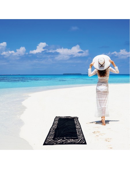 GREENWICH POLO CLUB ΠΕΤΣΕΤΑ ΘΑΛΑΣΣΗΣ 90Χ170 3884 ΛΕΥΚΟ, ΜΑΥΡΟ