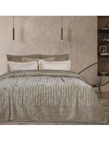 DAS HOME ΚΟΥΒΕΡΤΑ VELOUR ΥΠΕΡΔΙΠΛΗ 1350 TAUPE