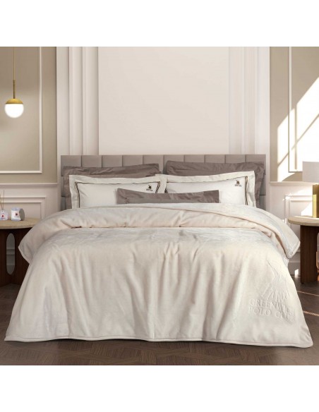 Κουβέρτα Ακρυλική Υπέρδιπλη 220x240 3441 Λευκό