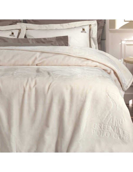 Κουβέρτα Ακρυλική Υπέρδιπλη 220x240 3441 Λευκό 2