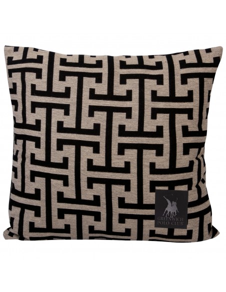 GREENWICH POLO CLUB ΔΙΑΚΟΣΜΗΤΙΚΟ ΜΑΞΙΛΑΡΙ 40X40 3902 ΜΑΥΡΟ, ΜΠΕΖ