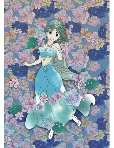 Παιδική φωτοταπετσαρία Disney Jasmine Colored Flowers 200x280