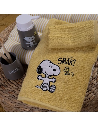 Παιδικές Πετσέτες Σετ 2τμχ Snoopy Smak Yellow