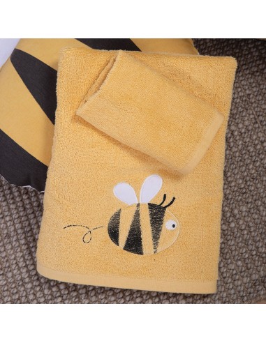 Βρεφικές Πετσέτες Σετ 2τμχ Bee Yellow