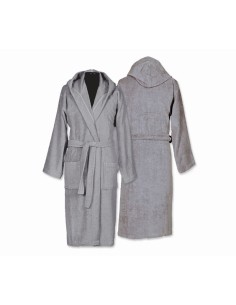 Μπουρνούζι Με Κουκούλα Comfort Grey M