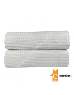 ΚΟΥΒΕΡΤΑ ΠΙΚΕ KING SIZE CVC 265Χ280 ΛΕΥΚΗ | 80%COT-20%POL