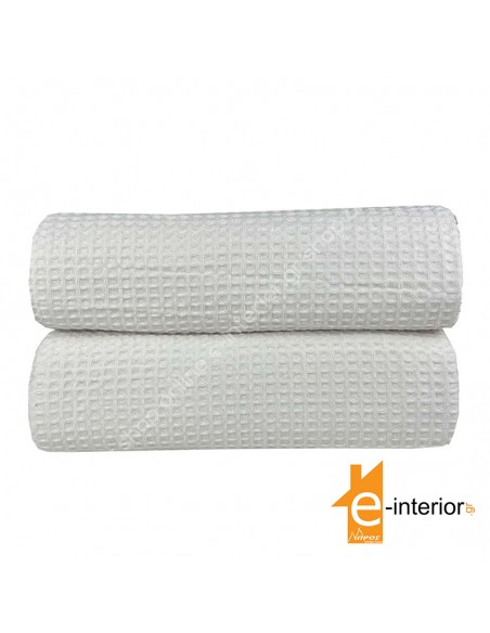 ΚΟΥΒΕΡΤΑ ΠΙΚΕ KING SIZE CVC 265Χ280 ΛΕΥΚΗ | 80%COT-20%POL