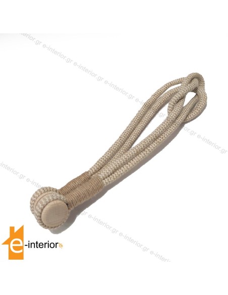 Μαγνήτης κουρτίνας Οικ. Κορδόνι Γιούτα Beige 50cm