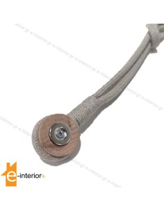 Μαγνήτης κουρτίνας Οικ. Κορδόνι Γιούτα Grey 50cm 2