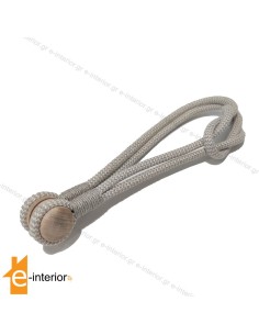 Μαγνήτης κουρτίνας Οικ. Κορδόνι Γιούτα Grey/Ecru 50cm