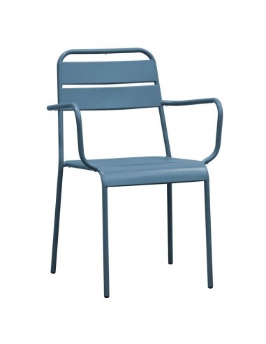 BRIO Πολυθρόνα-Pro Στοιβαζόμενη, Μέταλλο Βαφή Sandy Blue 5415C