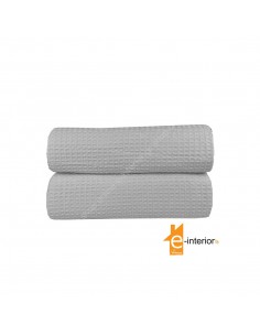 ΚΟΥΒΕΡΤΑ ΠΙΚΕ KING SIZE CVC 265Χ280 ΓΚΡΙ | 80%COT-20%POL