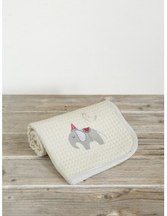 Κουβέρτα Πικέ 80x110 - Zoo Party