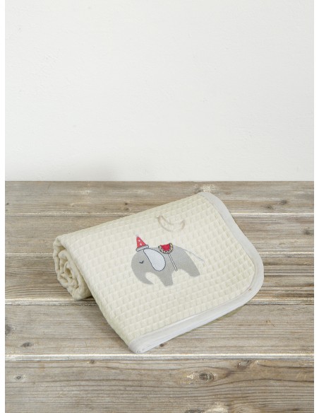 Κουβέρτα Πικέ 80x110 - Zoo Party