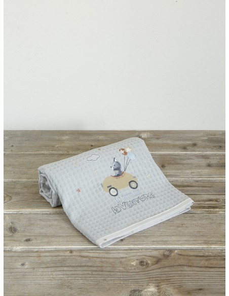 Κουβέρτα Πικέ 80x110 - Little Adventure