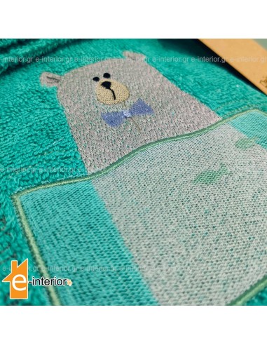 Βρεφικό Μπουρνούζι Baby Boy Bear - Veraman 04-06