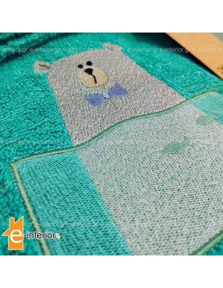 Βρεφικό Μπουρνούζι Baby Boy Bear - Veraman 04-06