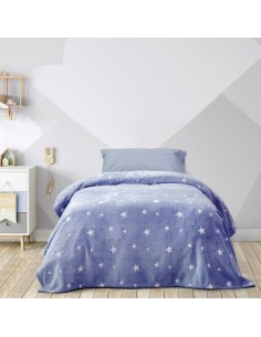 Κουβέρτα Μονή 150x220 - Glow Star Blue